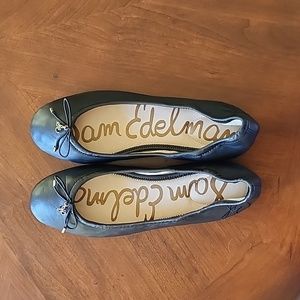 Sam Edelman Black Leather Felicia Ballet Flats, Size 7M